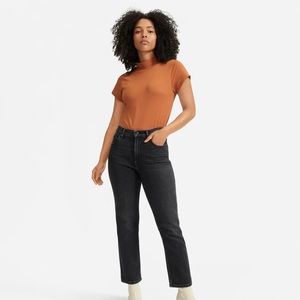 Everlane Cheeky Bootcut Jean in washed black